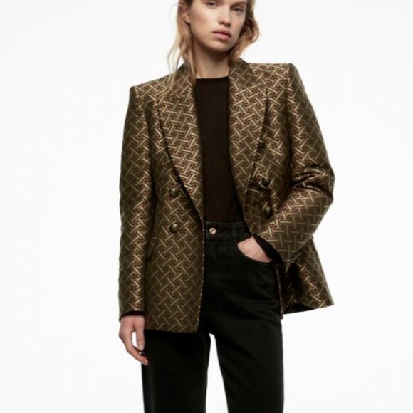 Zara Jaquard Blazer - Picture 2 of 4